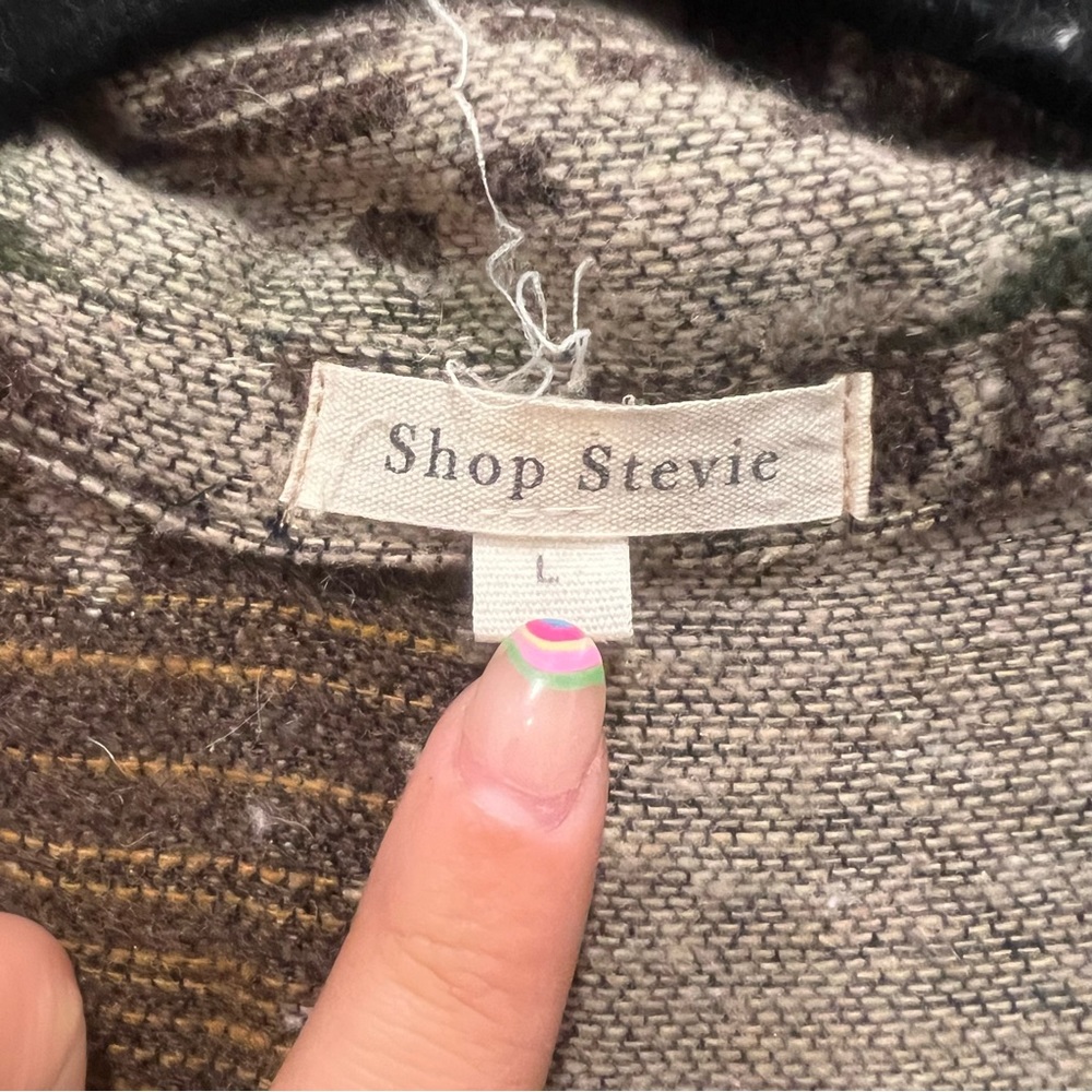 Aztec Collared Oversized Jacket - image 5